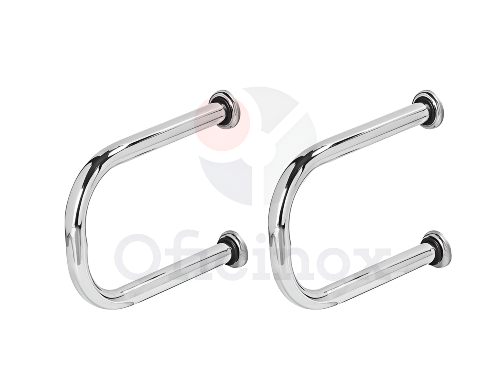 Barra Lateral Fixa Em Aço Inox-Acessibilidade Oficinox