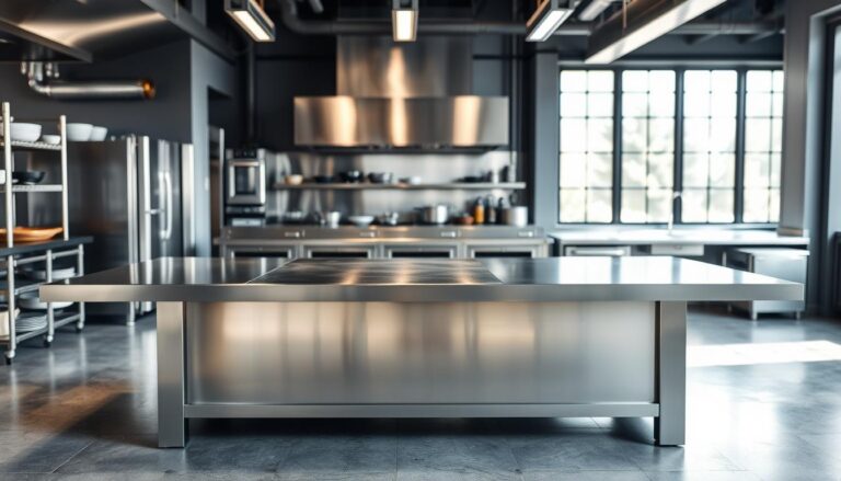 5 design mesas inox cozinhas industriais