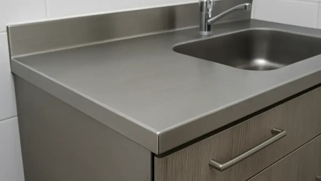 acabamento em bancadas de inox