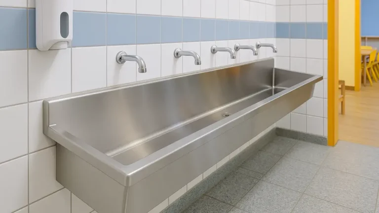 lavatórios de inox para creches