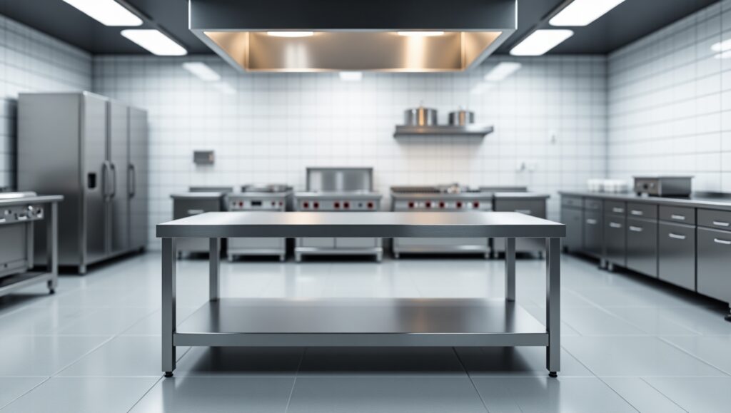 7 Motivos para Utilizar Mesas em Aço Inox em Cozinhas Industriais e Clínicas 1 A mesa como ponto central da operacao profissional 7 Motivos para Utilizar Mesas em Aço Inox em Cozinhas Industriais e Clínicas