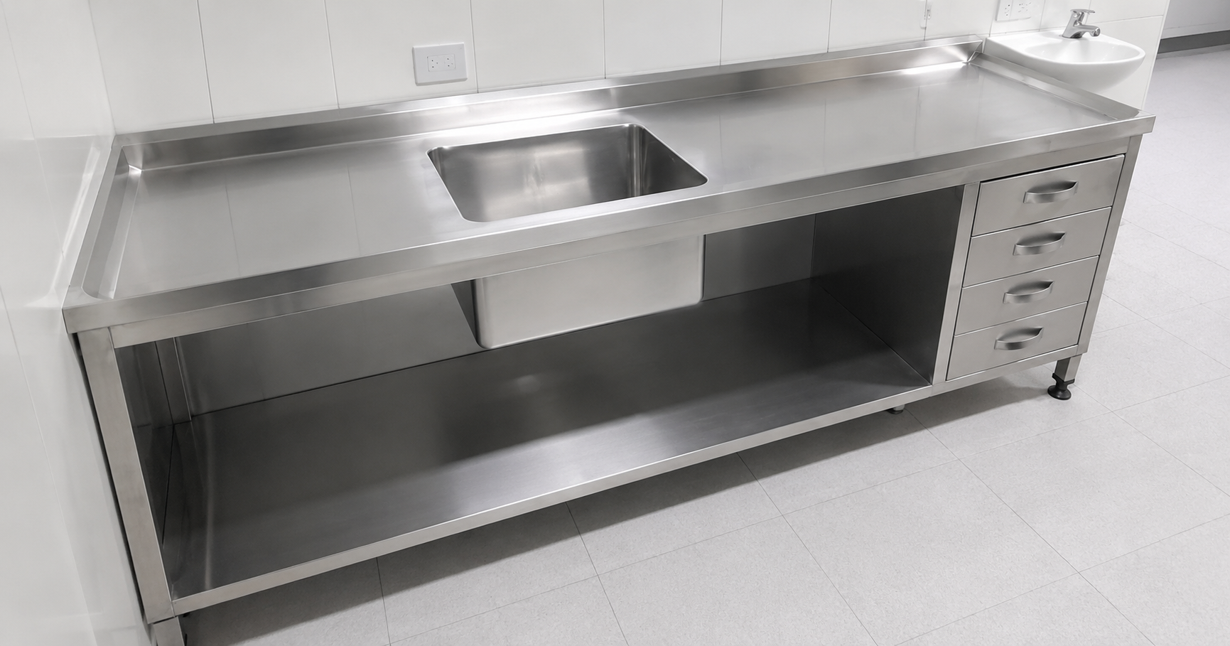 Bancadas em Aço Inox em Ambientes Hospitalares: Segurança e Praticidade 1 Bancadas em Aço Inox em Ambientes Hospitalares: Segurança e Praticidade