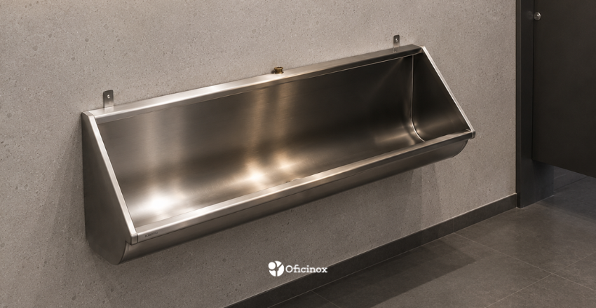Por que utilizar um mictório coletivo em aço inox? 2 Mictório Em Aço Inox - Blog Oficinox