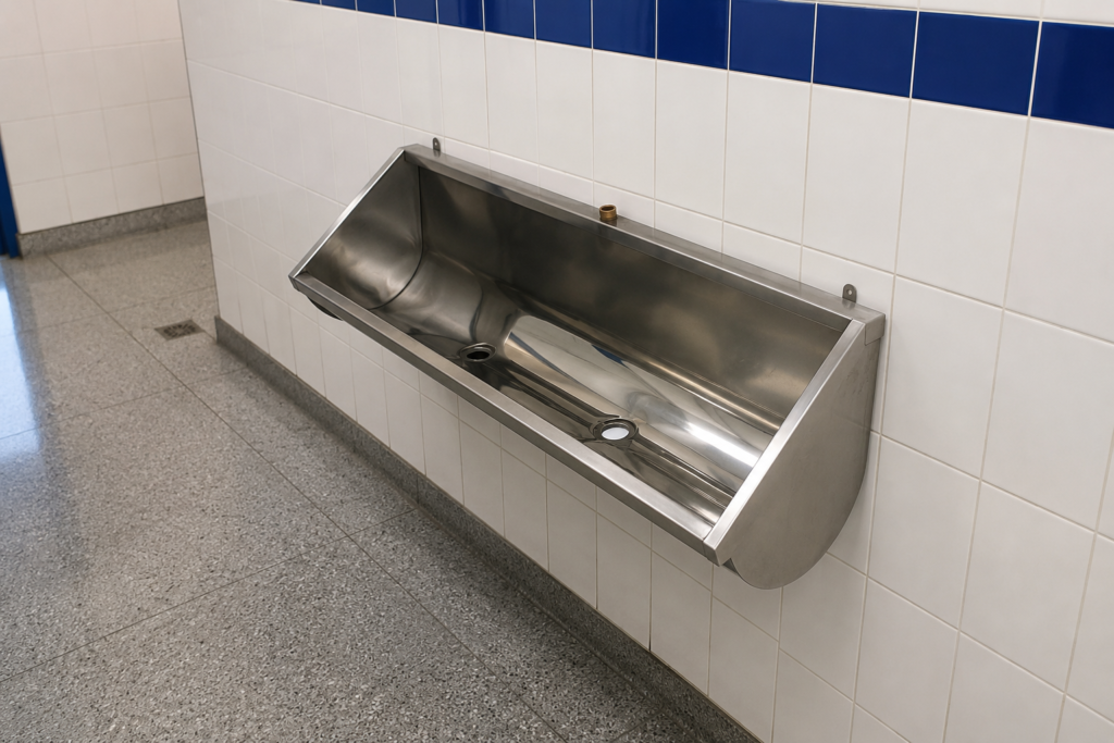Mictórios em Inox para Escolas: Higiene, Durabilidade e Economia para Ambientes Educacionais 2 mictorio escolar em inox blog oficinox 1 Mictórios em Inox para Escolas: Higiene, Durabilidade e Economia para Ambientes Educacionais